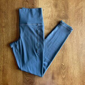 Athleta "Transcend Stash Tight" slate blue leggings S